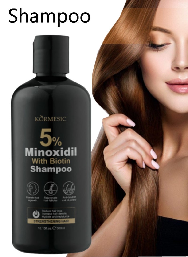 Kormesic شامبو مضاد لتساقط الشعر بنسبة 5% مينوكسيديل  تقليل الكسر بنسبة 34% + ترطيب 43% في 28 يومًا! - Image 1