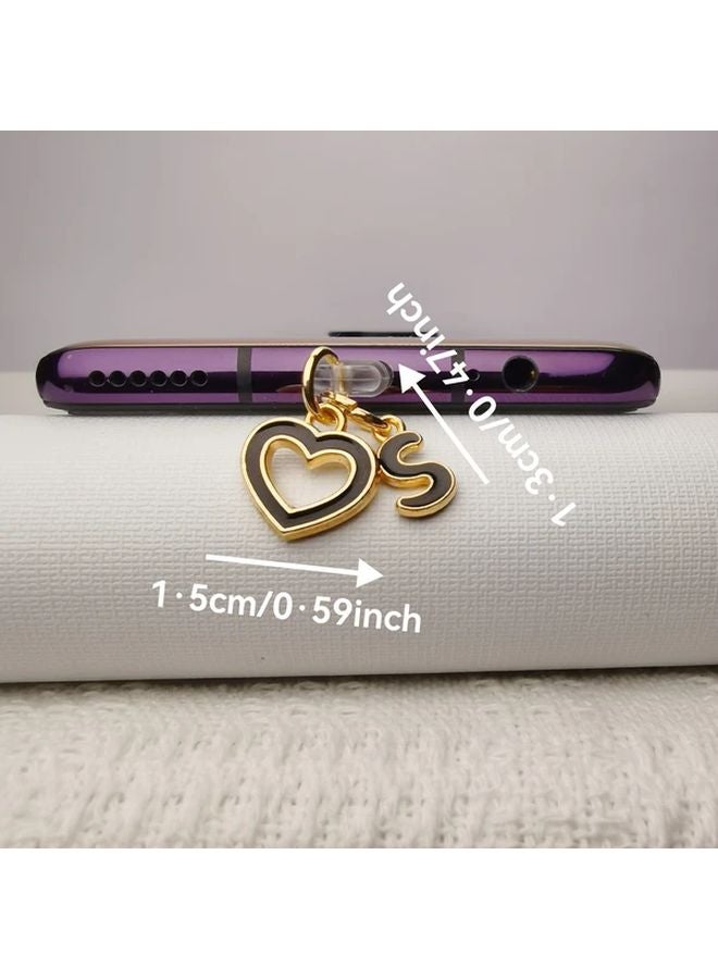 Type C Phone Dust Plug Heart Shaped Charging Port Cover Fashion Accessory Gift - Image 3
