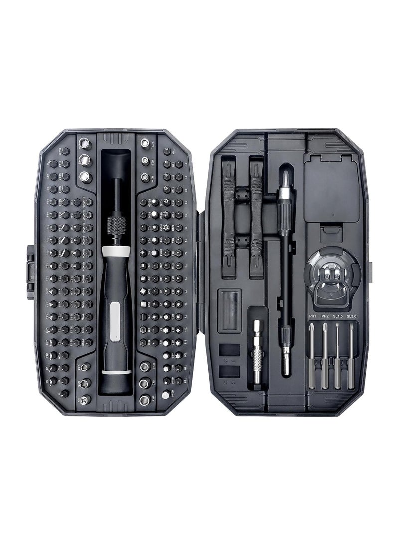 SYOSI 152 in 1 Precision Screwdriver Set, Magnetic Micro Screwdriver Set, Computer Screwdriver Kit, Laptop Repair Tool Kit, Electronic Toolkit for PC, Phone, PS5, Game Console, Glasses, Jeweler - Image 1