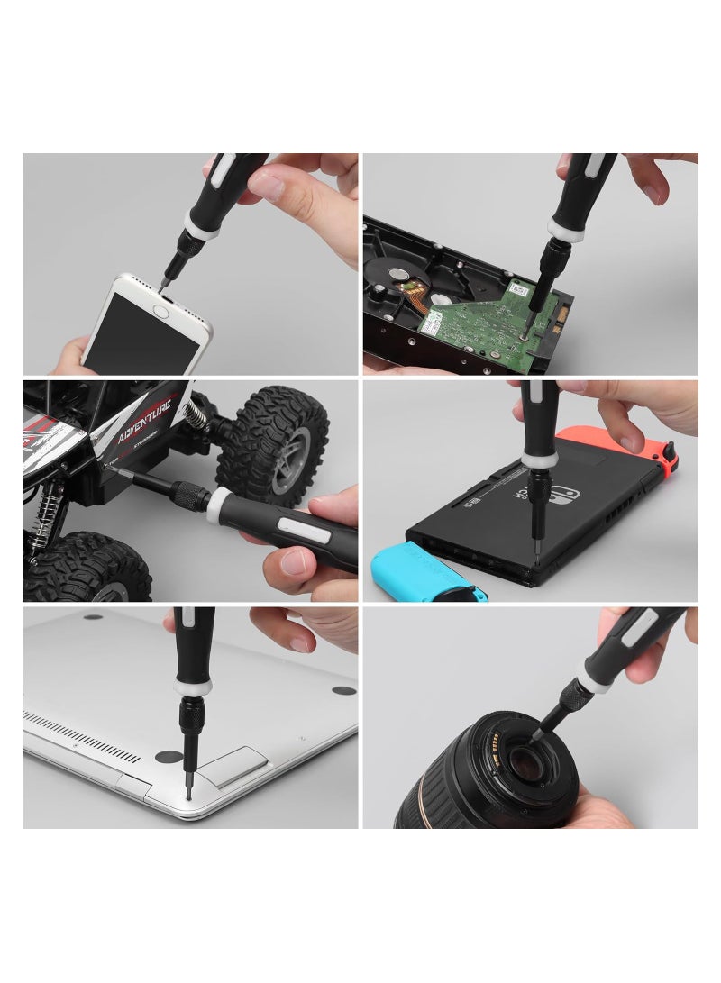 SYOSI 152 in 1 Precision Screwdriver Set, Magnetic Micro Screwdriver Set, Computer Screwdriver Kit, Laptop Repair Tool Kit, Electronic Toolkit for PC, Phone, PS5, Game Console, Glasses, Jeweler - Image 4