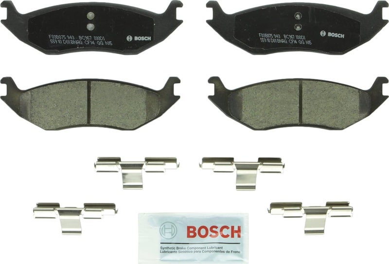 BOSCH BC967 QuietCast Premium Ceramic Disc Brake Pad Set - Rear - Image 1