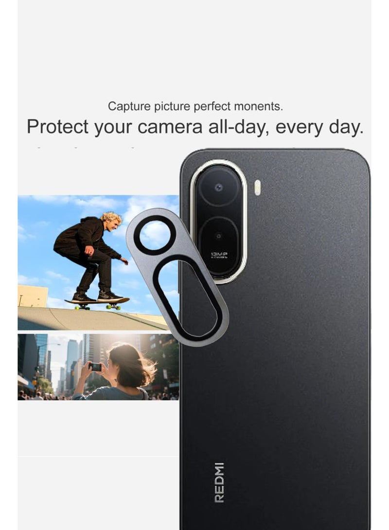 For Redmi A7 Pro 4G -  Silver Camera Lens Protector, 9H Tempered Glass, Anti-Scratch, Case Friendly, Does Not Affect Night Shots, HD Clear - Image 3