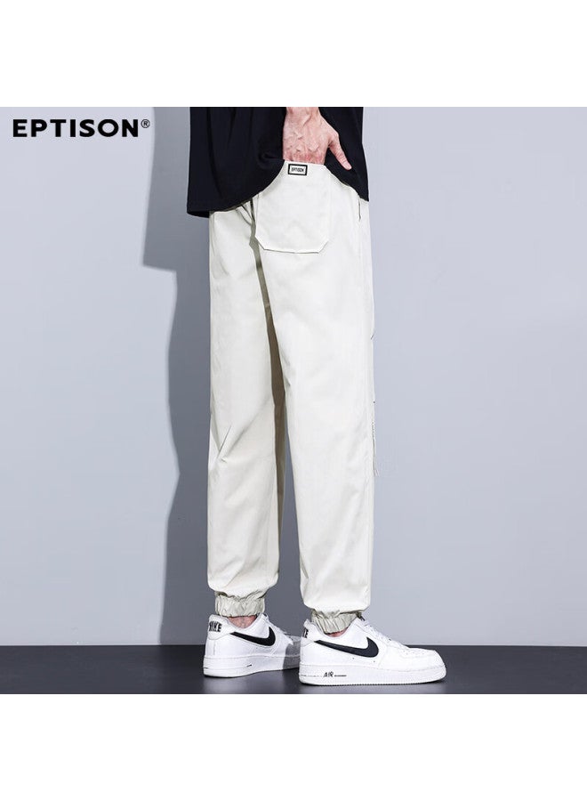 EPTISON Yipintiancheng Men's Casual Pants, Autumn Thin Loose Straight-leg Jogger Pants With Elastic Cuffs - Image 1