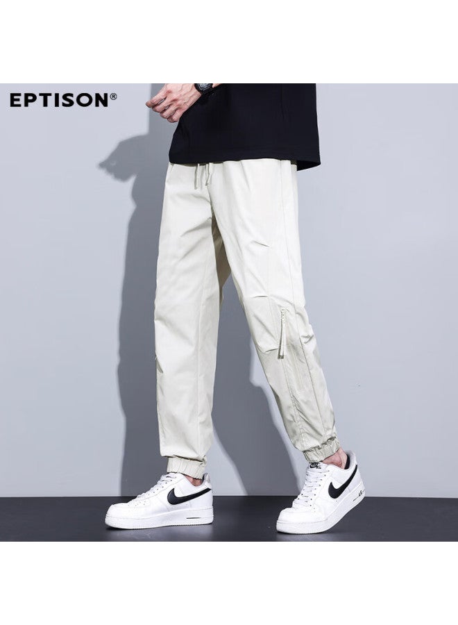 EPTISON Yipintiancheng Men's Casual Pants, Autumn Thin Loose Straight-leg Jogger Pants With Elastic Cuffs - Image 3