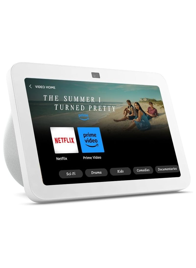 شاشة لمس ذكية عالية الدقة من الجيل الثالث من Echo Show 8 مع مكبر صوت ذكي للصوت المكاني - Image 1