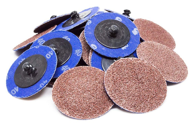 Benchmark Abrasives 2 Inch Sanding Discs Quick Change Aluminum Oxide - Sanding Discs, Drill & Die Grinder Sanding Disc - Deburring Polishing Rust Remover for Metal Paint Stripper (25 Pack), 220 Grit - Image 1