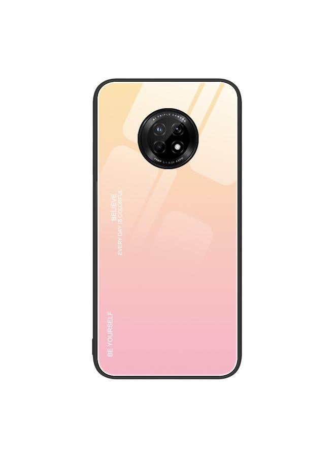 اس-توب جراب لهاتف Huawei Enjoy 20 Plus 5G، جراب زجاجي متدرج الألوان - Image 1