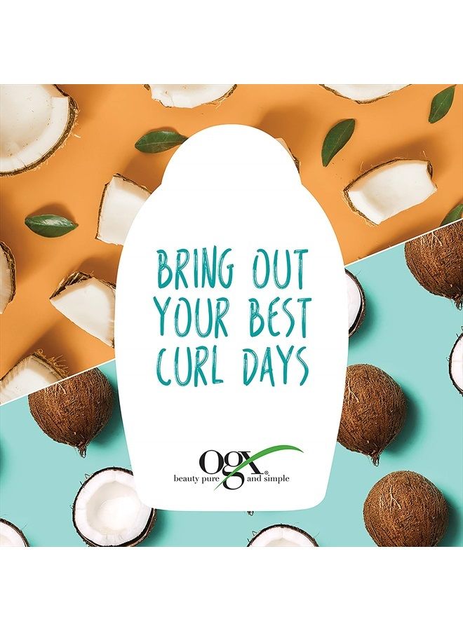 Ogx Quenching + Coconut Curls Frizz-Defying Curl Styling Milk, Nourishing Leave-In Hair Treatment with Coconut Oil, Citrus Oil & Honey, Paraben-Free and Sulfated-Surfactants Free, 6 fl oz  - Image 4
