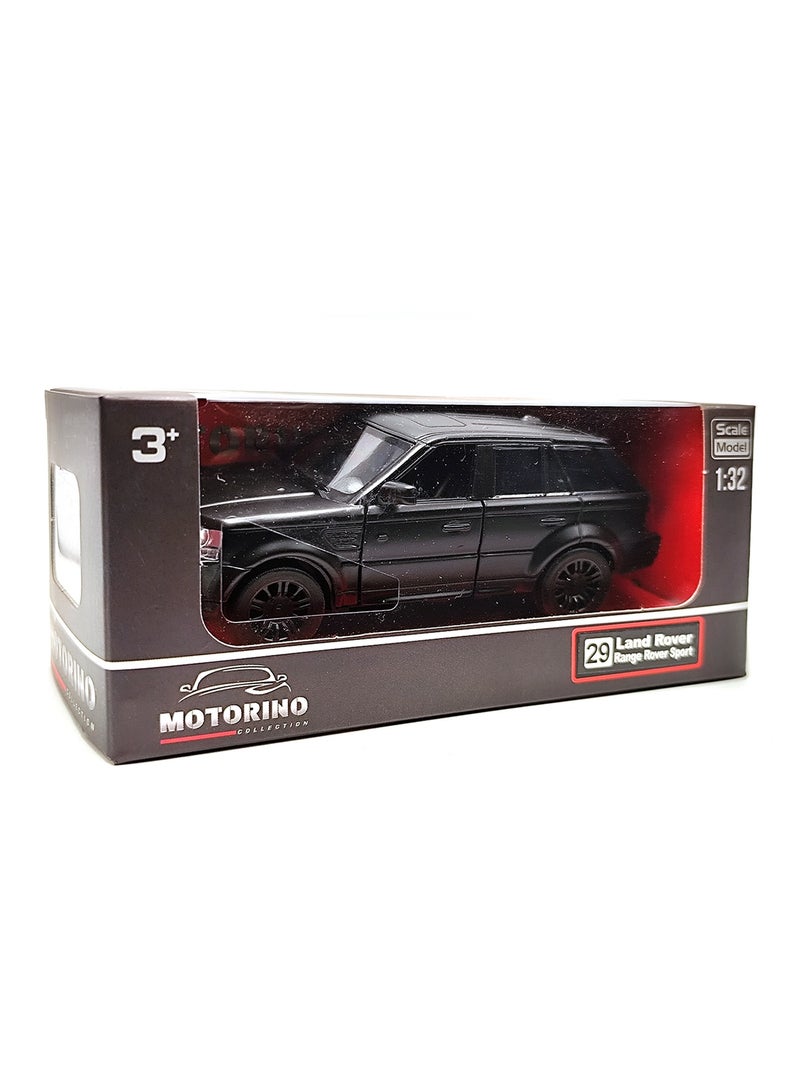 MOTORINO LAND ROVER RANGE ROVER SPORT  Die-Cast Model Car – 1:36 Scale | Pull Back Action | Opening Doors | Realistic Luxury Design | Premium Collectible Display Model for Kids & Collectors - MATTE BLACK - Image 5
