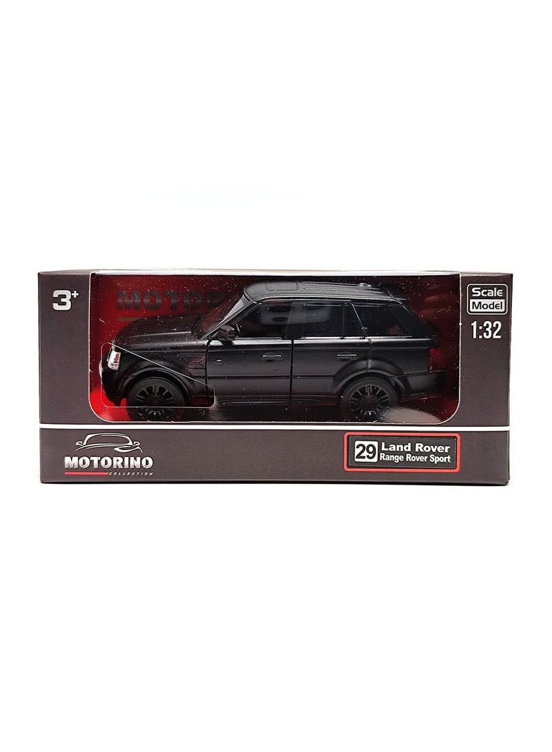 MOTORINO LAND ROVER RANGE ROVER SPORT  Die-Cast Model Car – 1:36 Scale | Pull Back Action | Opening Doors | Realistic Luxury Design | Premium Collectible Display Model for Kids & Collectors - MATTE BLACK - Image 4
