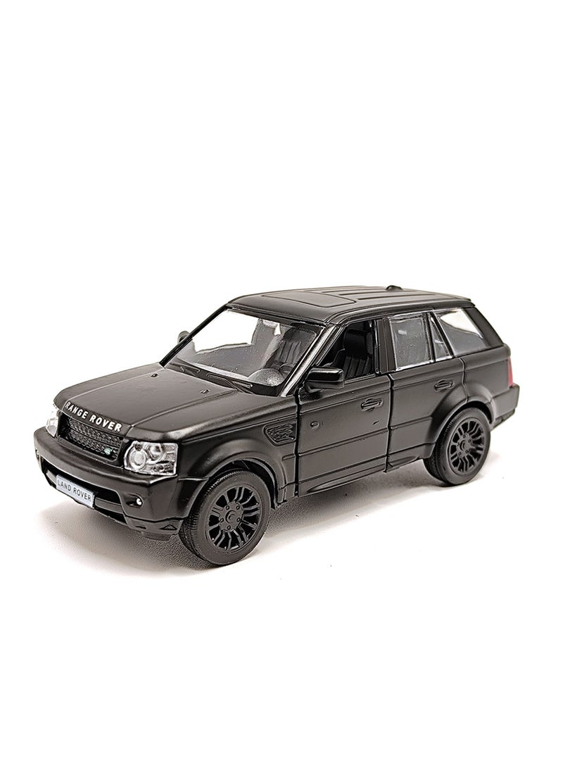 MOTORINO LAND ROVER RANGE ROVER SPORT  Die-Cast Model Car – 1:36 Scale | Pull Back Action | Opening Doors | Realistic Luxury Design | Premium Collectible Display Model for Kids & Collectors - MATTE BLACK - Image 1