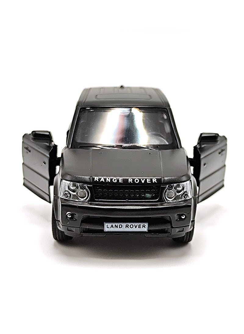 MOTORINO LAND ROVER RANGE ROVER SPORT  Die-Cast Model Car – 1:36 Scale | Pull Back Action | Opening Doors | Realistic Luxury Design | Premium Collectible Display Model for Kids & Collectors - MATTE BLACK - Image 3
