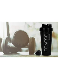 Chubs Fitness Series Protein Shaker Bottle, 100% Leak Proof Guarantee, Gym Bottle For Protein Shake/Sipper Bottle Pre Workout Bcaas, Bpa Free Material With Plastic Ball (Black, 700Ml, Pack Of 1)  - Image 4