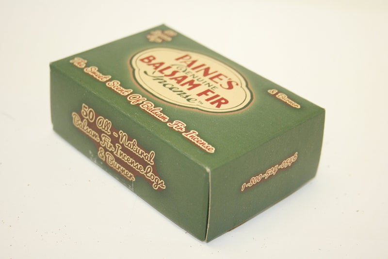 Paine's Incense & Burner Comes with 50 Balsam Fir Logs to Burn Wood Holder Lodge Style - Image 2