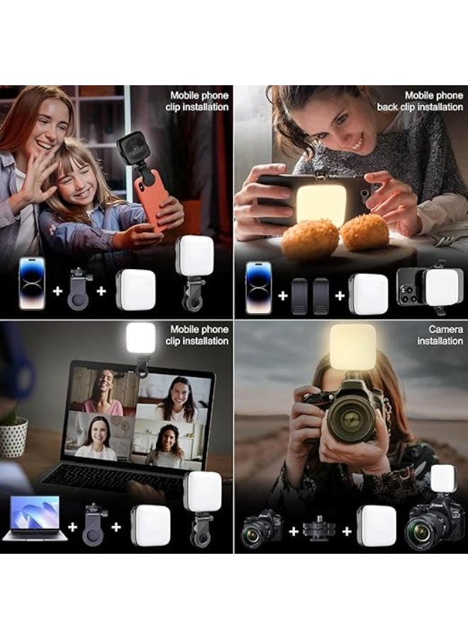 Selfie Light with Phone Clip Holder – 3 Light Modes & Adjustable Brightness – Portable Video Light for Mobile, Laptop, Zoom & TikTok Streaming - Image 2