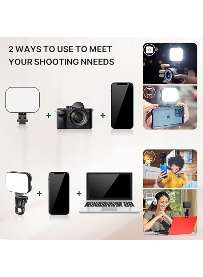 Selfie Light with Phone Clip Holder – 3 Light Modes & Adjustable Brightness – Portable Video Light for Mobile, Laptop, Zoom & TikTok Streaming - Image 4