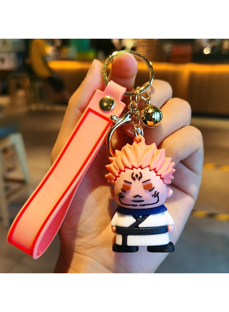 1-Piece Jujutsu Kaisen Ryomen Sukuna Keychain Anime Key Ring Pendant