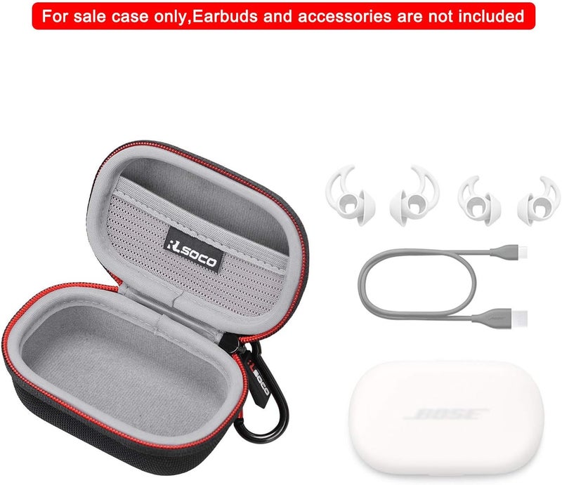 آر كيه باي كيس علبة صلبة من RLSOCO لسماعات Bose QuietComfort اللاسلكية المانعة للضوضاء / سماعات Bose Sport اللاسلكية الحقيقية (أسود) - Image 2
