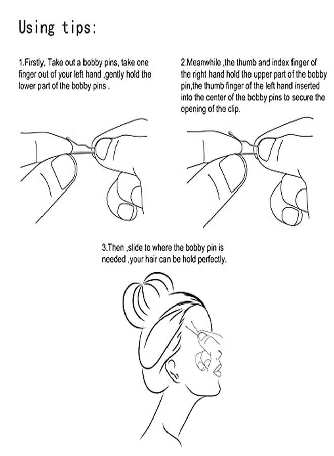دوفاش مجموعة دوفاش من 100 قطعة من دبابيس الشعر المصنوعة من الفولاذ، بطول 3.5 سم/1.38 بوصة، إكسسوارات شعر مع علبة هدايا للبنات (شعر أشقر). - Image 4