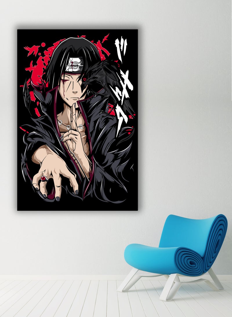 MODCLASS Wall Art Printed Canvas Frame Itachi Uchiha - Image 1