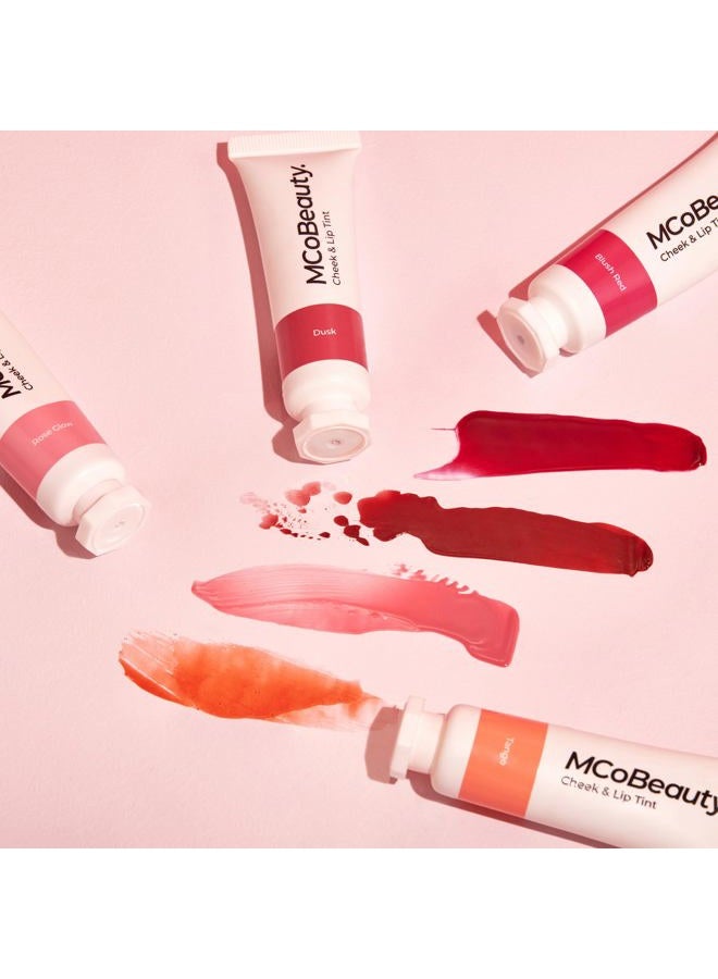 MCoBeauty تلوين الخدود والشفتين - لون لامع قابل للبناء - سريع الجفاف وطويل الأمد - يمزج بين اللمعان الرطب واللون الثابت - يمنح البشرة توهجًا شبابيًا - الغسق - 0.34 أونصة - Image 2