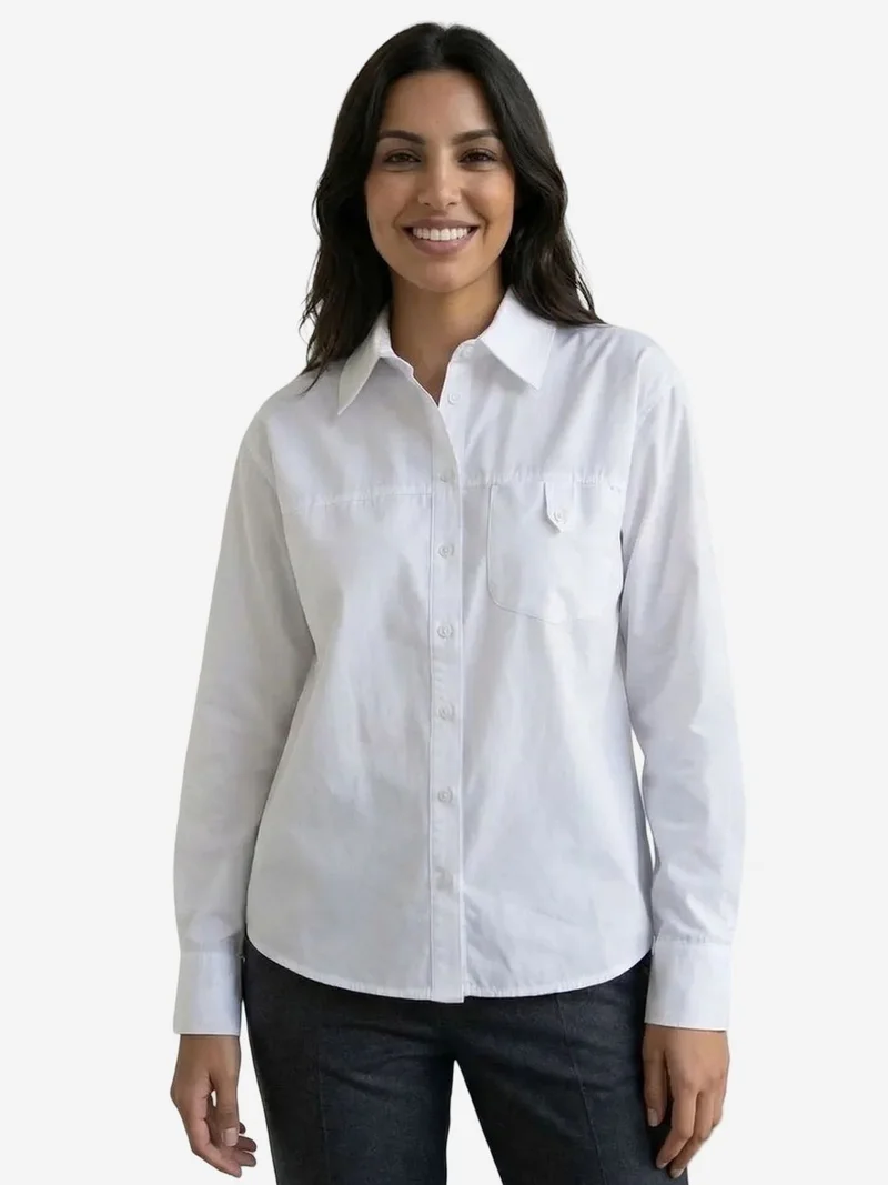 ماي فاشن MY FASHION Long Cotton Textured Shirt