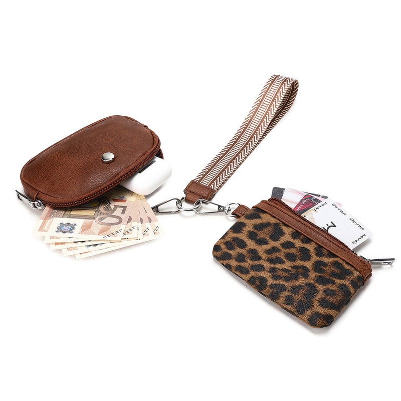 Multifunctional Solid Color PU Leather Wallet, RFID Blocking Design Portable Daily Storage Purse for Cards Cash Coin Business Use - Image 3