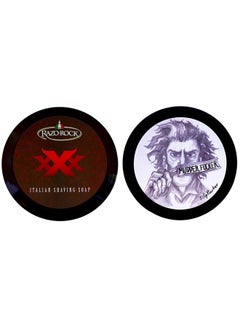 RazoRock XXX Italian Shaving Soap Bundle with Mudder Focker Soap For Men I Artisan Made, Tallow Based Soap for Wet Shaving I Rich, Creamy Lather and Classic Italian Barbershop scent (2 Items)  - Image 1