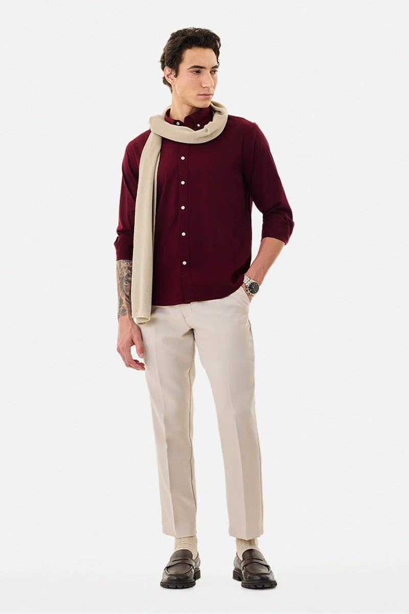 سنيتش قميص قطني % بقصة عادية