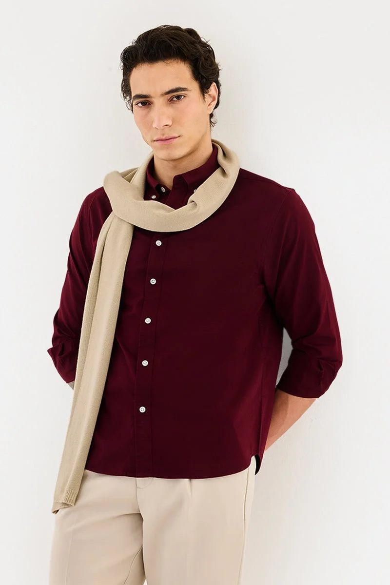 سنيتش قميص قطني % بقصة عادية