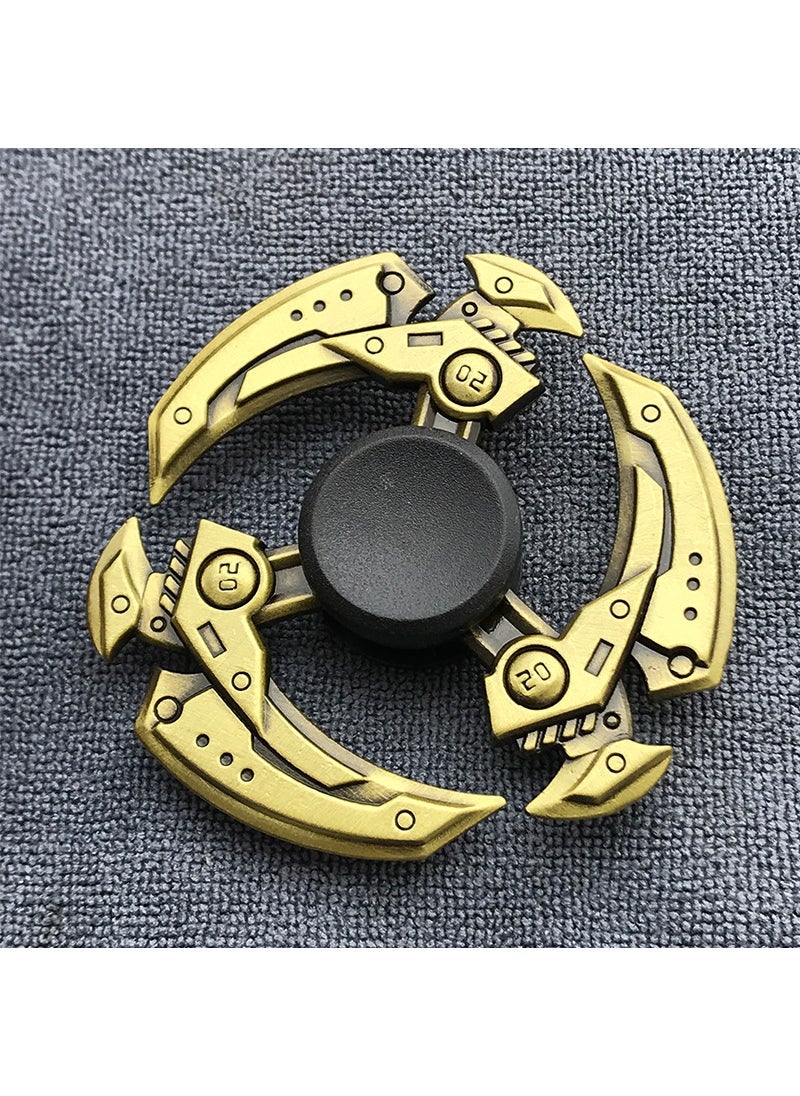 Antique Bronze Alloy Fidget Spinner Stress Relief Gyro GT-12-Bronze-Yuan Fang Special Forces
