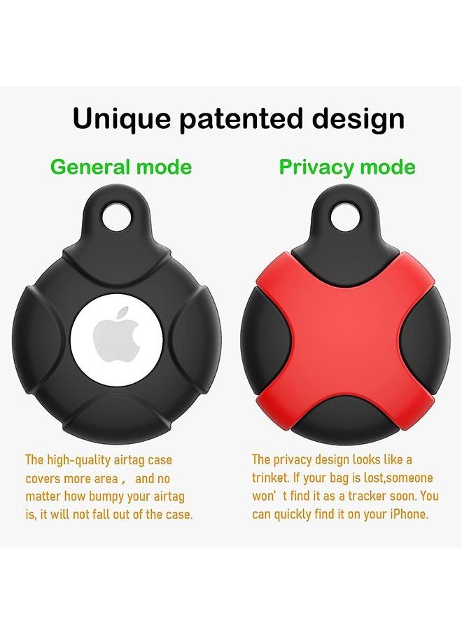 Ant 4-Piece Silicone Case for Apple Airtag with Keychain Ring, Waterproof Anti Scratch Protective Tracker AirTag Cover for Keys Luggage Backpacks  - Image 2