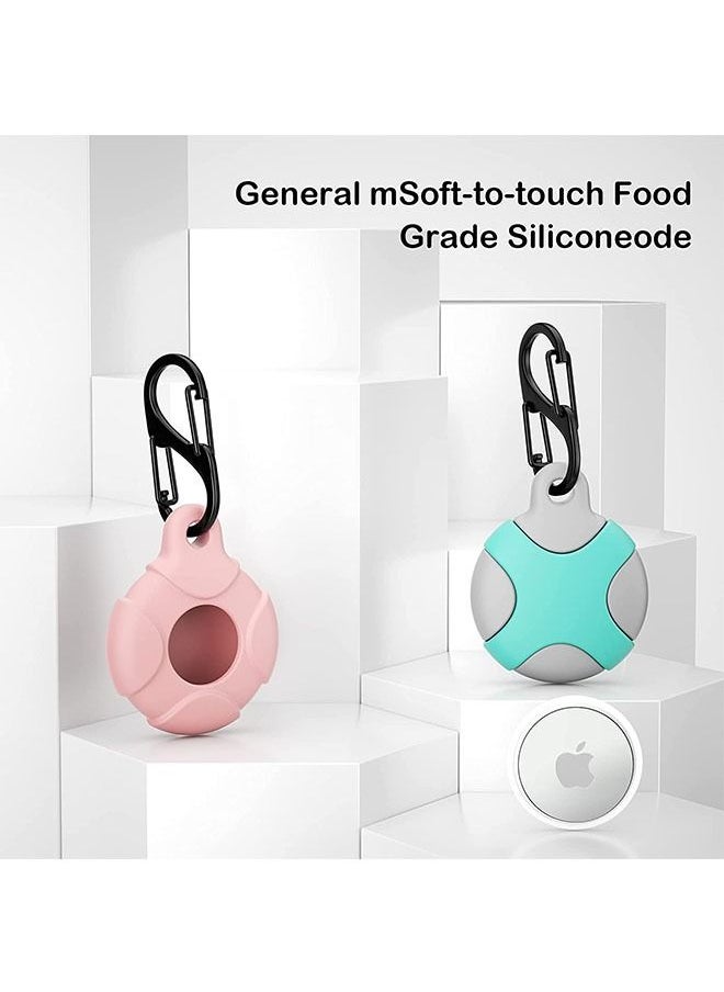Ant 4-Piece Silicone Case for Apple Airtag with Keychain Ring, Waterproof Anti Scratch Protective Tracker AirTag Cover for Keys Luggage Backpacks  - Image 3