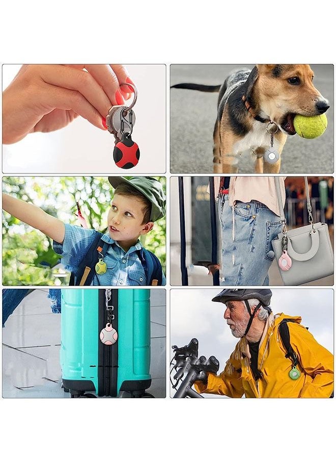 Ant 4-Piece Silicone Case for Apple Airtag with Keychain Ring, Waterproof Anti Scratch Protective Tracker AirTag Cover for Keys Luggage Backpacks  - Image 4