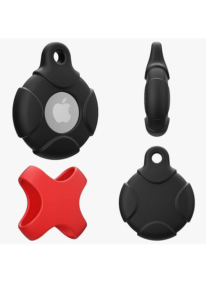 Ant 4-Piece Silicone Case for Apple Airtag with Keychain Ring, Waterproof Anti Scratch Protective Tracker AirTag Cover for Keys Luggage Backpacks  - Image 5