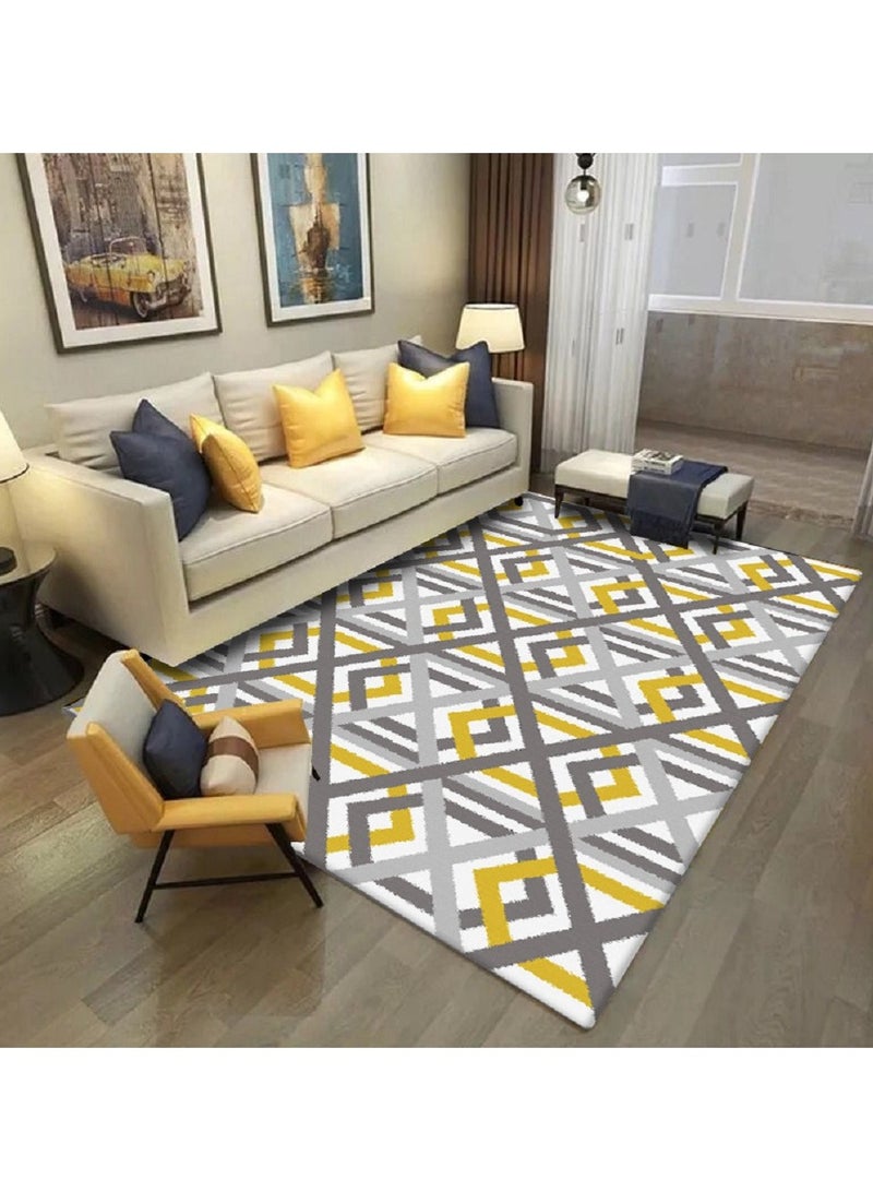 Sharpdo Soft Indoor Large Modern Area Rugs Shaggy Patterned Fluffy Carpets Suitable for Living Room and Bedroom Nursery Rugs Home Decor Rugs150*200CM - Image 3