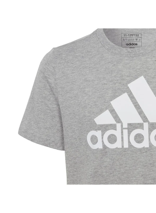 Adidas adidas U Bl Tee Grey Training T-Shirts 7-8Y