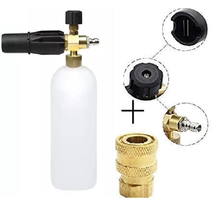 Generic NE Heavy Duty brass Foam Cannon Snow Lance Car Washing Foam Gun Bottle with brass neck and 14 connector  - Image 2