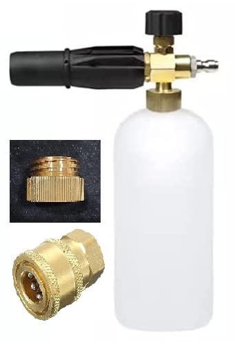 Generic NE Heavy Duty brass Foam Cannon Snow Lance Car Washing Foam Gun Bottle with brass neck and 14 connector  - Image 1