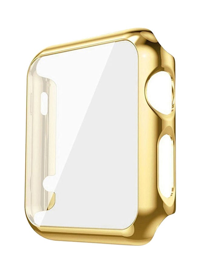 NIBEMINENT Screen Protector For Apple Watch Series 2 42mm Gold/Clear  - Image 1