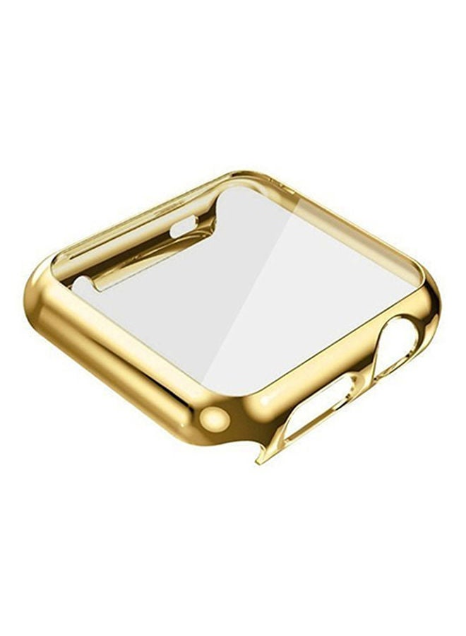 NIBEMINENT Screen Protector For Apple Watch Series 2 42mm Gold/Clear  - Image 2