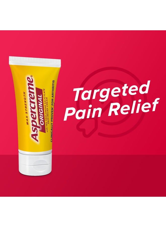 Aspercreme Original Pain Relief Cream for Arthritis, Joint & Muscle Pain, Non-Greasy Topical Analgesic with Moisturizing Aloe & Max-Strength 10% Trolamine Salicylate, 3 oz. - Image 3