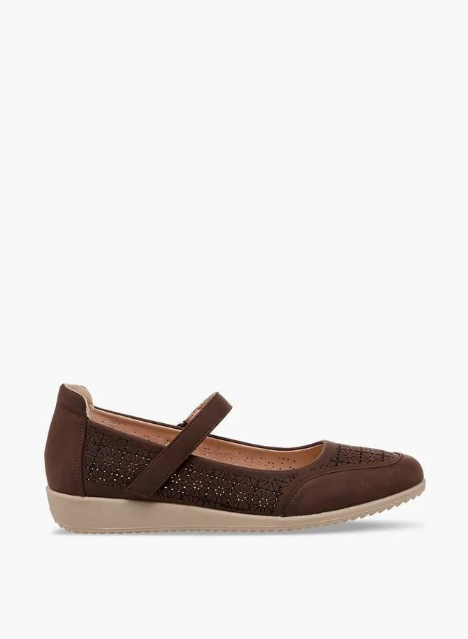 Le Confort Women Laser Cut Mary Jane Shoes