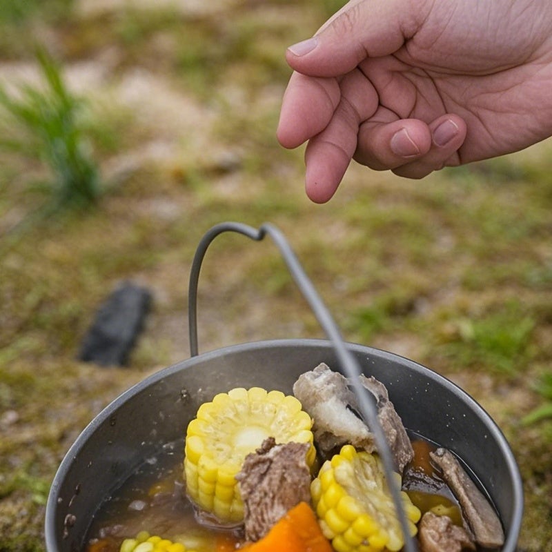 99.8% Titanium Long Handle Spoon - Corrosion Resistant, Extreme Temperature Proof Outdoor Spoon for Camping and Household Use - Image 4