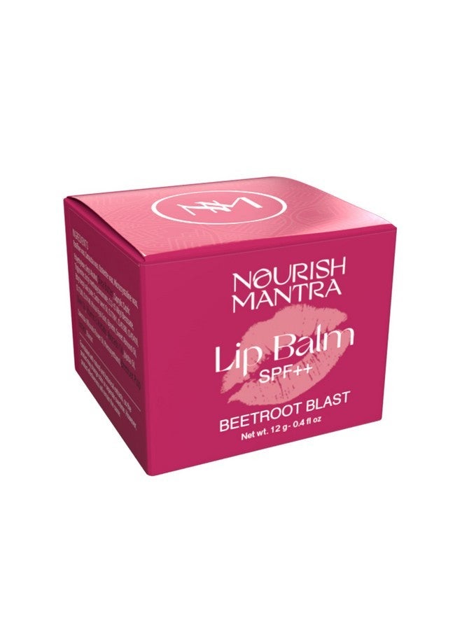Nourish Mantra Beetroot Blast Lip Balm with SPF | Made with Olive oil, Shea Butter, Vitamin E and Avocado Oil | For Dry, Chapped & Dark Lips | Best for Both Women and Men | 12g (Pack of 3, Beetroot) - Image 2