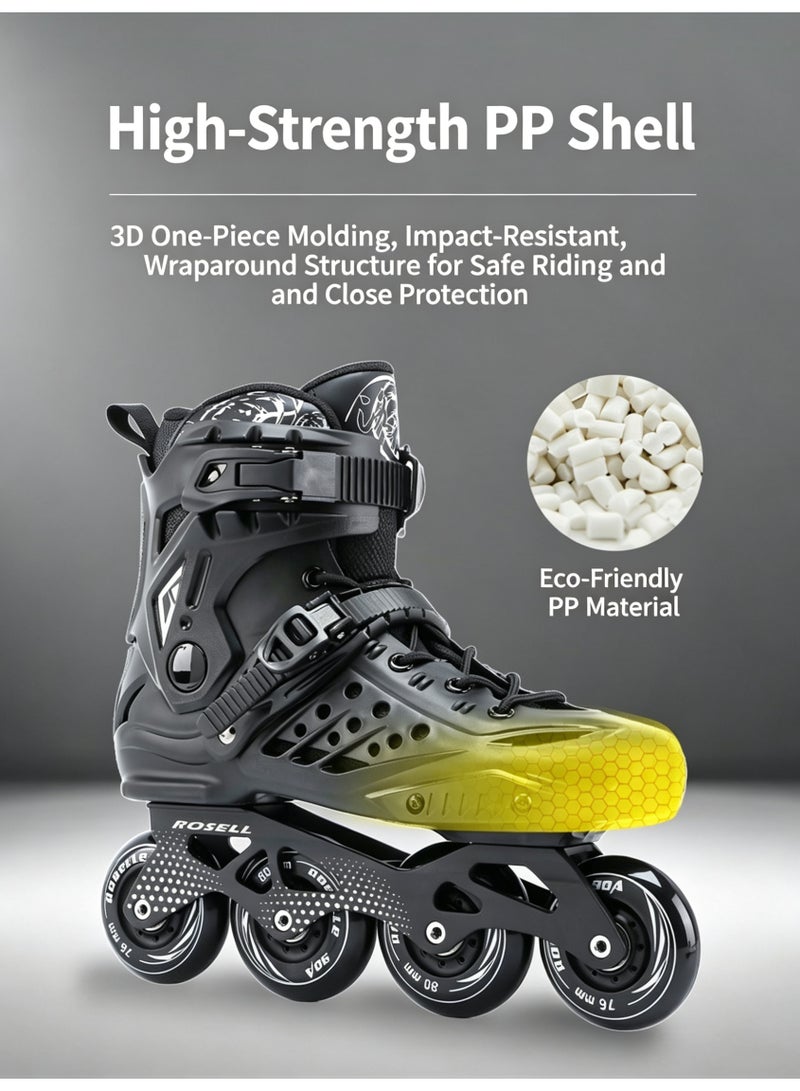 Adult Inline Skates for Men Women Teens | Comfortable Adjustable Recreational Skates Convenient Closure Entry Level - Image 2