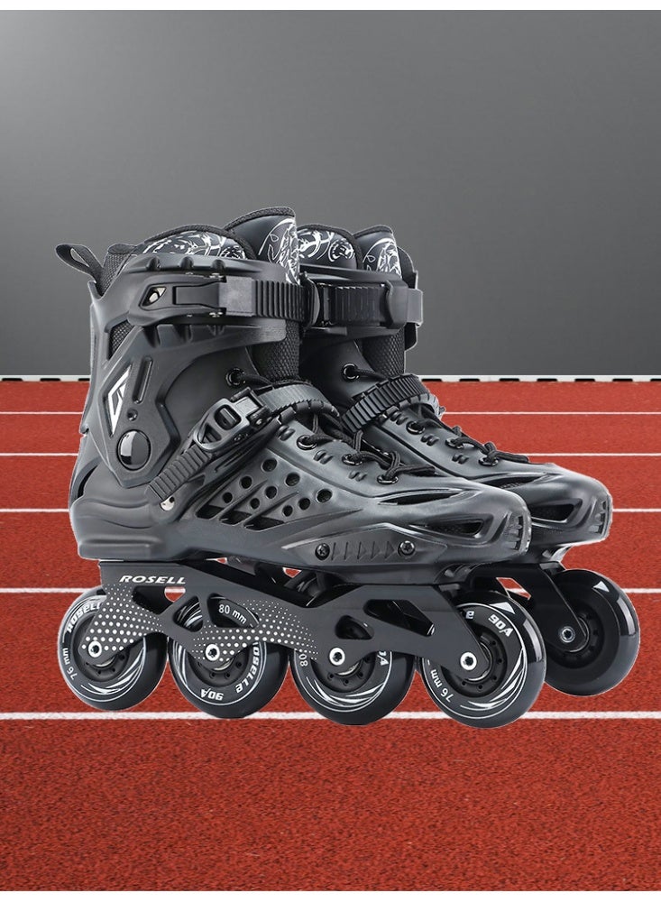 Adult Inline Skates for Men Women Teens | Comfortable Adjustable Recreational Skates Convenient Closure Entry Level - Image 1