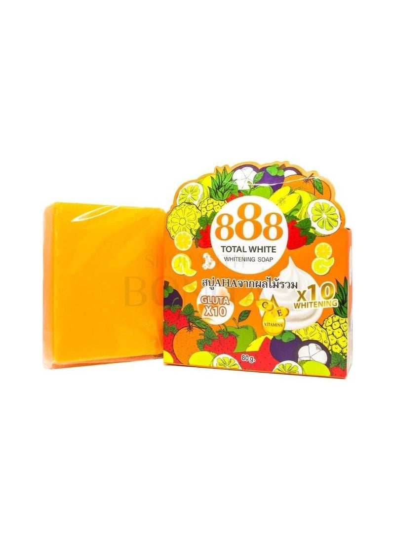 888 TOTAL WHITE - Total White Whitening 888 Gluta Soap 80g - Image 1