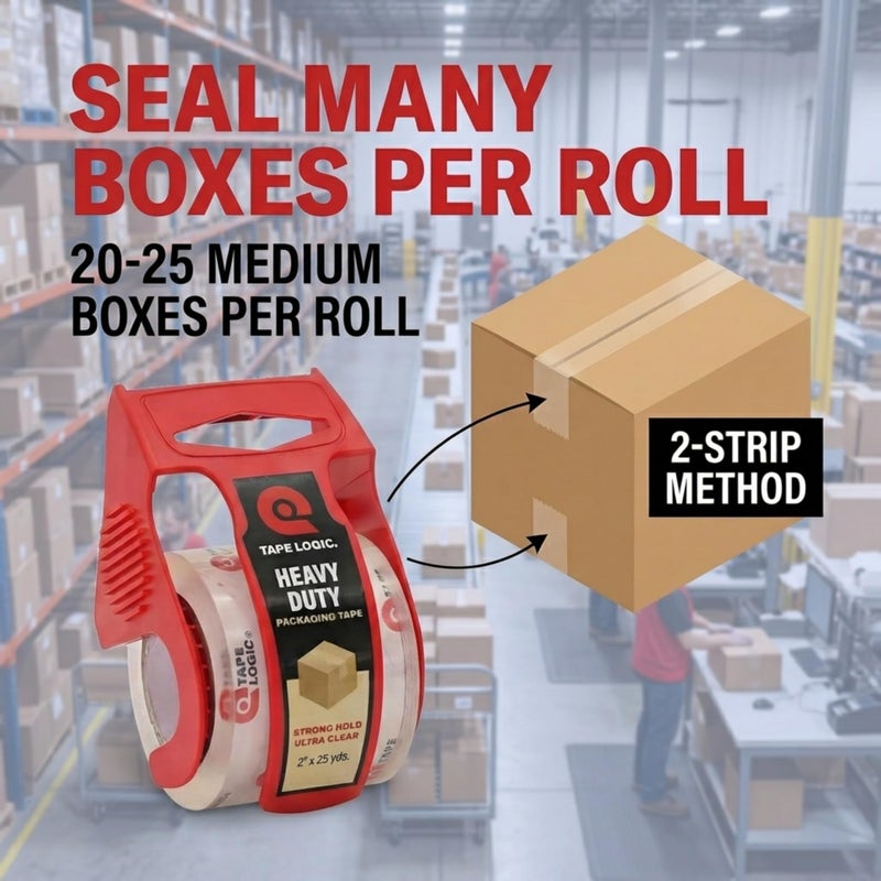BOX USA Moving Boxes 20"L x 20"W x 15"H (12-Pack) + Packaging Tape 2" x 25yd (1-Pack) - Moving Supplies Bundle - Image 4
