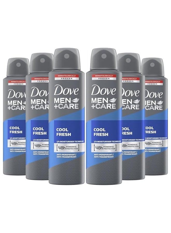 دوف بخاخ مزيل العرق ومضاد التعرق مين+كير كول فريش 250 مل (عبوة من 6 قطع) - Image 2
